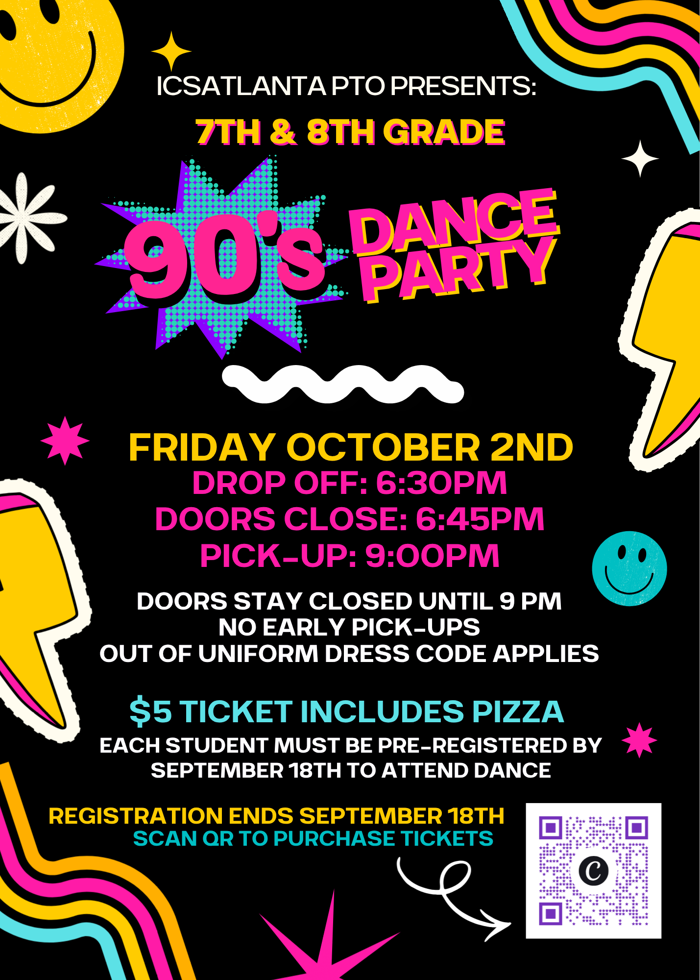 Middle School Dance Registration